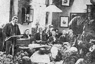 ACD addresses students at St. Mary's in October 1910